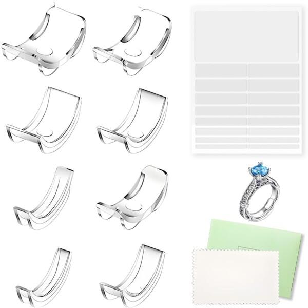 TUMETINSS 指輪 サイズ調整 リングアジャスター リングストッパー 指輪サイズ調整グッズ 拭...