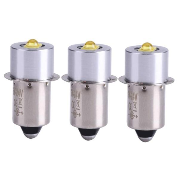 Atyhao LED電球, 懐中電灯用交換球, P13.5S, 6-24V 5W, 200ルーメン,...