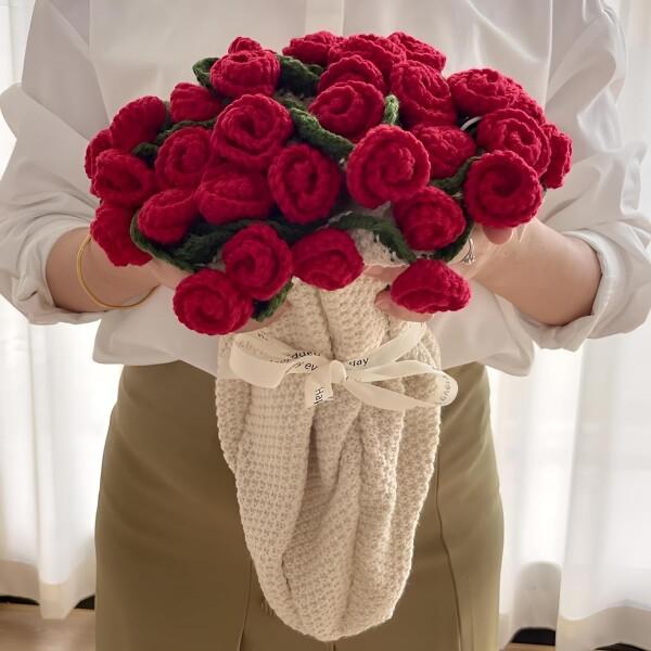 (Arklove)ブーケ ブランケット マジックフラワーブーケブランケット花束になる薔薇 柔らかい ...