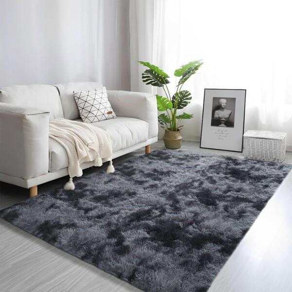 Orbezil カーペット ラグ 濃いグレー 200*200 約2.4畳 おしゃれな北欧風 絨毯 じ...