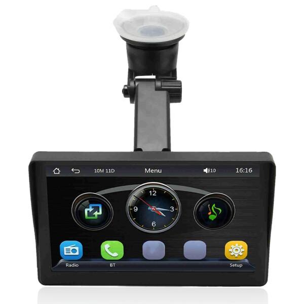 ポータブルカーラジオ AndroidAuto付き ワイヤレスカープレイ 7インチタッチスクリーンカー...