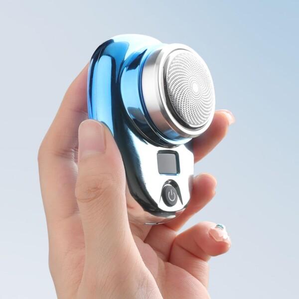 シェーバー メンズ 髭剃り 電気シェーバー ミニ 携帯 軽量 メンズシェーバー IPX7防水 水洗い...