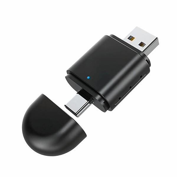 ワイヤレス CarPlay アダプター Android Auto 車載用｜USB+Type-C 2i...