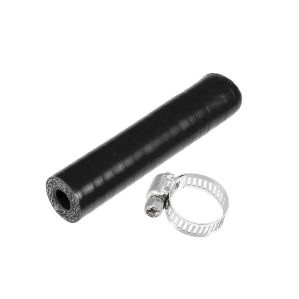ACROPIX 耐熱耐油 内径8mm 長さ80mm 厚さ5mm ブラック ホースバンド付属 密封強化...