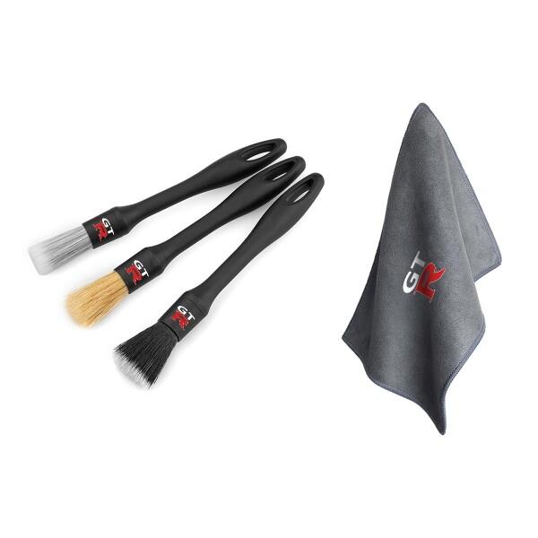 GT-R 洗車用品 3个洗車ブラシ+1个洗車タオル 専用ロゴ 新型 GT-R 内装カスタムパーツ ア...