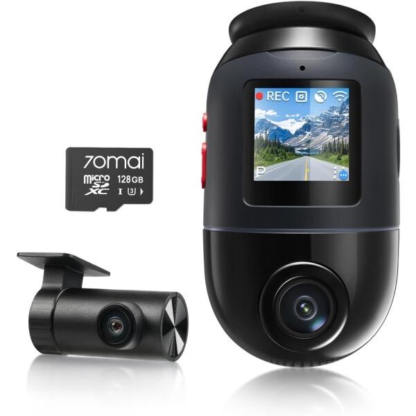 70mai Dash Cam 4K Omni ドライブレコーダー 前後2カメラHDR搭載 Sony製...