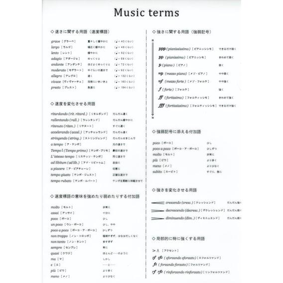 ミュージック・クリアファイル　音楽用語ファイル