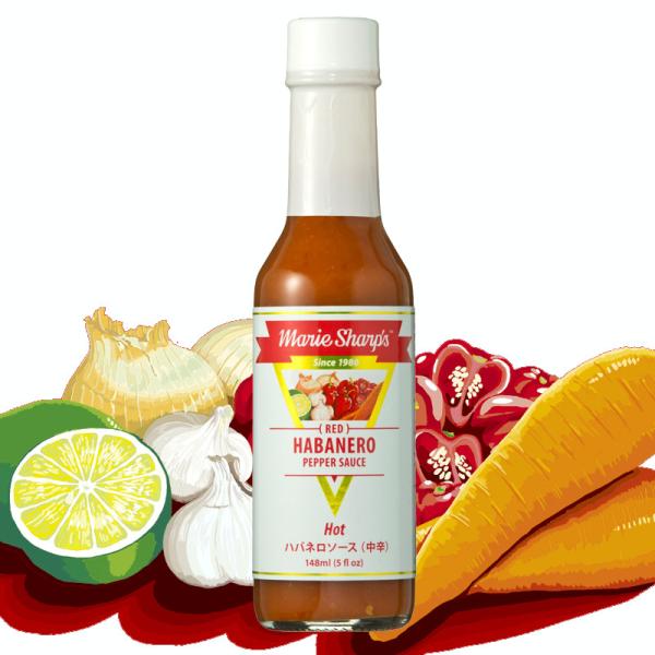 マリーシャープス ハバネロソー ス ホット 中辛 148ml Marie Sharp's Hot