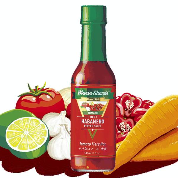 マリーシャープス ハバネロソース トマトファイアリーホット 大辛 148ml marie sharp...