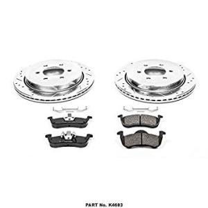 Power Stop K4683 Rear Brake Kit with Drilled/Slott...