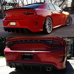 Rear Bumper Diffuser Fits 2015-2022 Dodge Charger SRT OE Style Rear Lip Bumper Valance Diffuser PP｜hal-proshop2