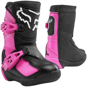 2020 Fox Racing Kids Comp Boots-Black/Pink-K13｜hal-proshop2