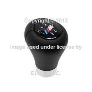 BMW Genuine Shift Knob - Black Leather with M 5-Sp...