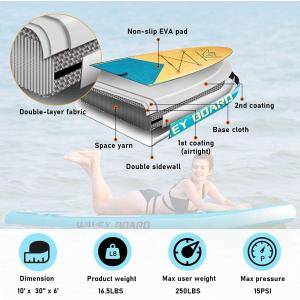 WAVEY BOARD Inflatable Stand Up Paddle Board Surfboard SUP Board Stron｜hal-proshop2