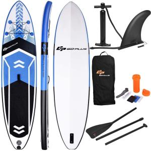 Goplus 10.5' Inflatable Stand Up Paddle Board SUP Cruiser with Fin, Ad｜hal-proshop2