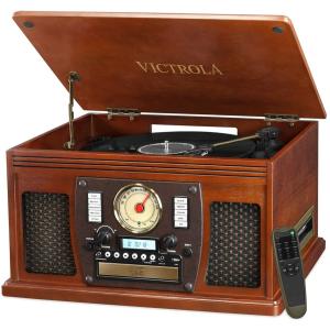 Victrola Navigator 8-in-1 Classic Bluetooth Record Player with USB Enc｜hal-proshop2