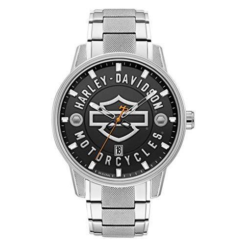 HARLEY-DAVIDSON Men&apos;s Quartz Watch with Stainless ...