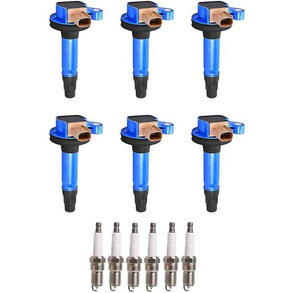 ENA Set of 6 Ignition Coil Pack and Set of 6 Iridi...