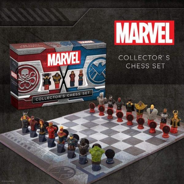 Marvel Collector&apos;s Chess Set | Custom Sculpted Che...