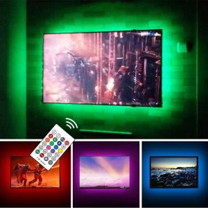 USB Powered LED Strip Lights TV Backlights Kit for 50 to 55 Inch TV - Sony LG Samsung Monitor Smart TV Wall Mount Stand Work Space Color Changing LED