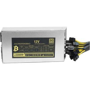 CEXFC 2000W PSU Antminer Bitmain 2000w Power Supply 6PIN Antminer T9 ETH PSU antminer S9 S7 L3 BTC LTC 1800W Miner Power Supply (Color : Mining Power