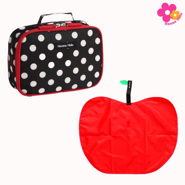 【送料無料】おむつポーチ&amp;りんごおむつ替えシートのセット ハンナフラ（Hanna Hula）私のお気...