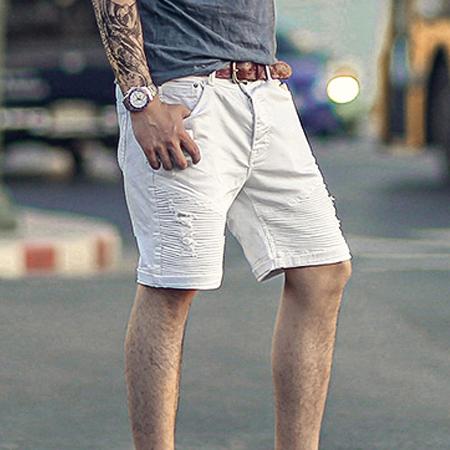 ショートデニムパンツ