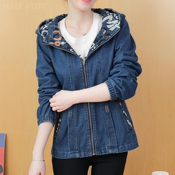 フード付きデニムジャケット / 3,980円(税込)以上で送料無料