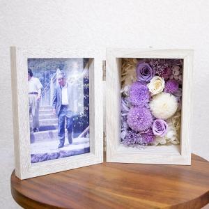 お供え用 プリザーブドフラワー 写真立て 大切...の詳細画像3