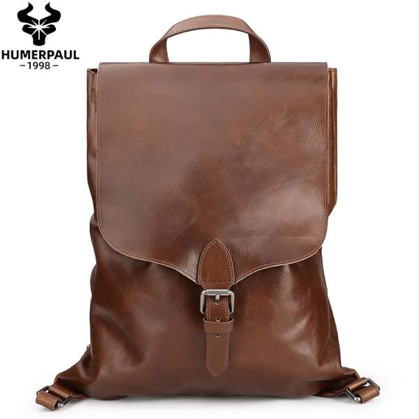本革リュックサック 牛革を贅沢に使ったバッグ 柔らかい革 HumerPaul WB207