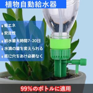 自動水やり器 植物 4個  自動給水キャップ 自動給水器