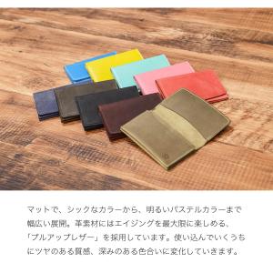 名刺ケース レザー メンズ レディース 牛革 カラーの詳細画像5