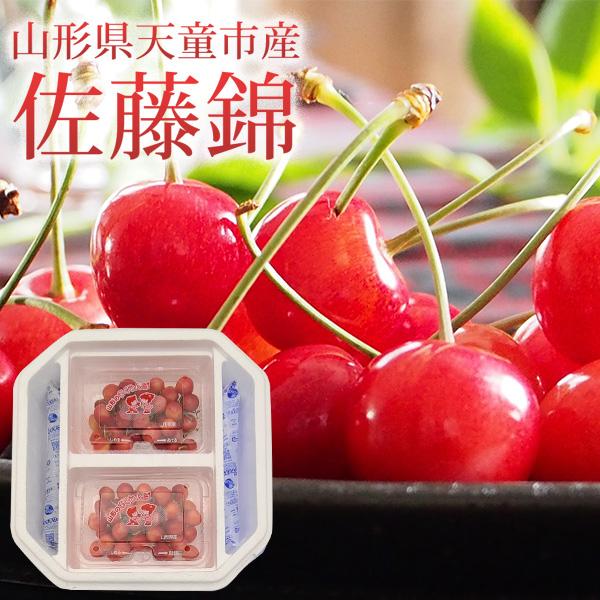 送料無料 数量限定 山形県天童市 佐藤錦 秀品 400g (200g×2) L  / 駒澤農園 チェ...