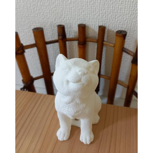 「立体ぬりぬり」犬 柴犬 動物シリーズ 世界に1つ 自分だけ フィギュア 置物 立体ぬりえ