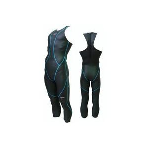 受注生産ラバー水着　ハマスポ 男子　フルスーツ　ブルー糸 　