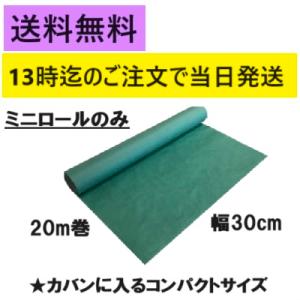 グリーンパーチ ミニロール 20m 30cm幅 おさかなパックン 耐湿紙 熟成 耐水紙 仕立て 津本...