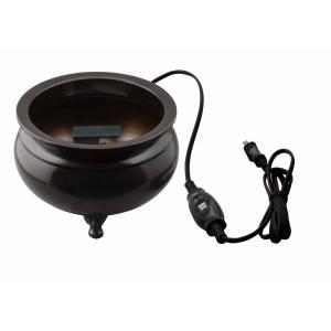 香炉　8 電気式 木製（栓） 角香炉 8寸（幅約24cm）焼香用 電気