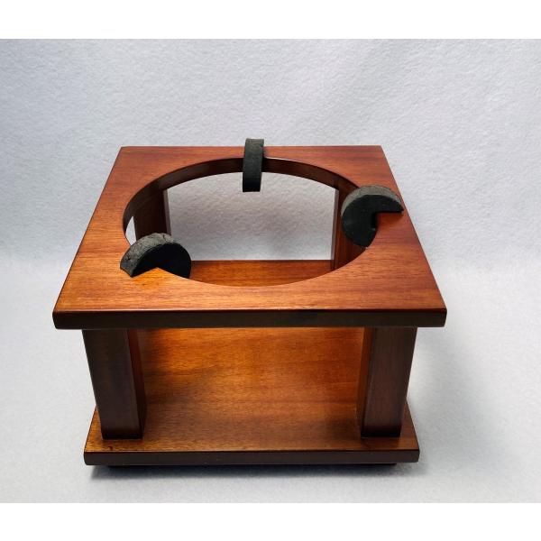 花瓶台　欅色　小　幅１５ｃｍ　花瓶の台　花台　倒れにくい　敷台　耐震　仏壇　転倒防止