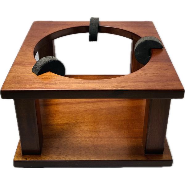 花瓶台　欅色　中　幅２０ｃｍ　花瓶の台　花台　倒れにくい　敷台　耐震　仏壇　転倒防止