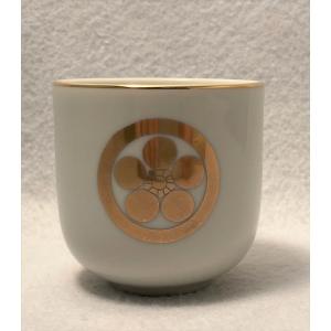 仏具 家紋入 湯呑 丸に剣片喰 寸六 家紋入り けんかたばみ : 浜田商店