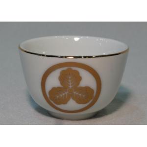 仏具 家紋入 湯呑 丸に剣片喰 寸六 家紋入り けんかたばみ : 浜田商店