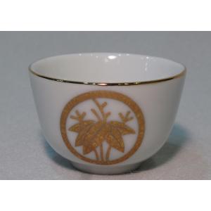 仏具 家紋入り 湯呑 丸に剣片喰 大深 けんかたばみ : 浜田商店 仏壇