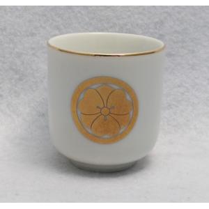 家紋入り 湯呑 丸に剣片喰 2寸 けんかたばみ 仏具 : 浜田商店 仏壇