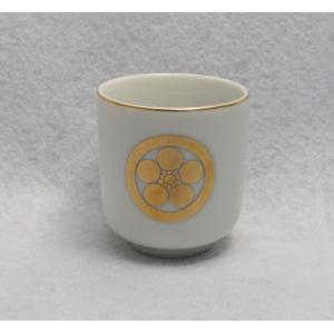 仏具 家紋入 湯呑 丸に剣片喰 寸六 家紋入り けんかたばみ : 浜田商店