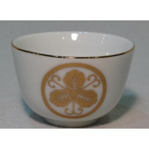 仏具 家紋入り 湯呑 丸に三つ引き 大深 みつびき : 浜田商店 仏壇 仏具