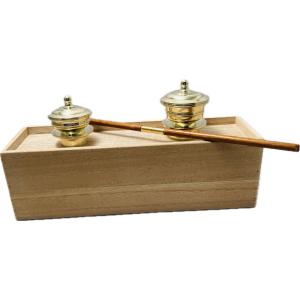 仏壇屋 滝田商店 携帯用塗香洒水器セット(二器箱) ウルミ塗り 仏壇屋 滝田商店 携帯用塗香洒水器セット(二器箱) ウルミ塗り