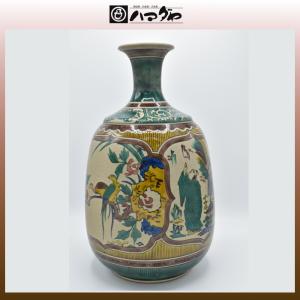 有田焼 花瓶 奥川俊右ェ門作 錦つつじ花生 item no.2f446