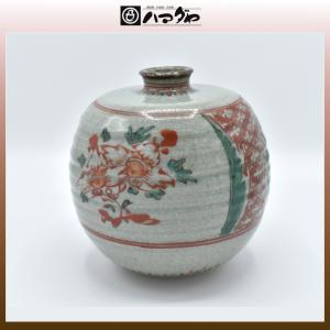 有田焼 花瓶 奥川俊右ェ門作 錦つつじ花生 item no.2f446 : ハマダヤ