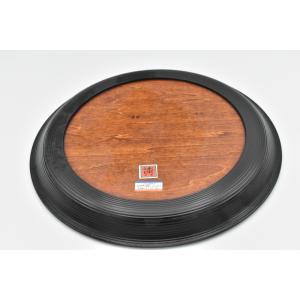 独楽塗 盆 樹林型丸盆 木製 item no....の詳細画像1