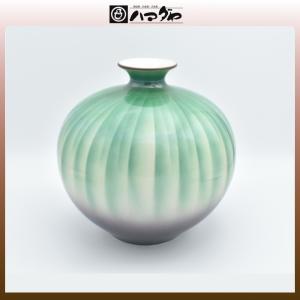 九谷焼 花瓶 彩光 7号 木箱入り 展示品限り item no.1f125｜hamadaya-shokki